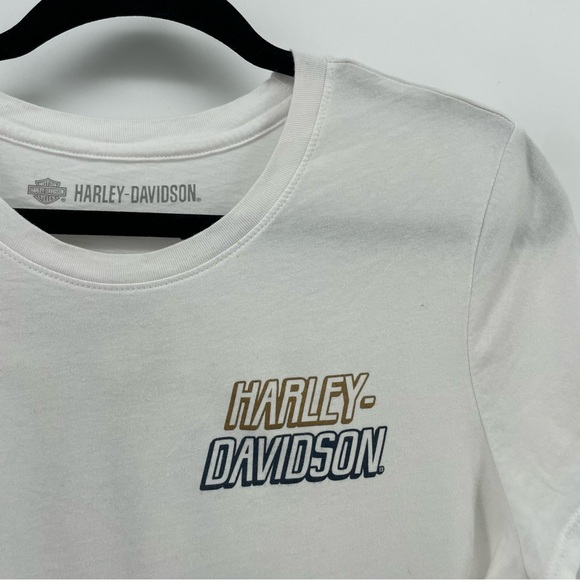 Harley Davidson Women’s Shirt White 1 Logo 100% Cotton L - Picture 3 of 9